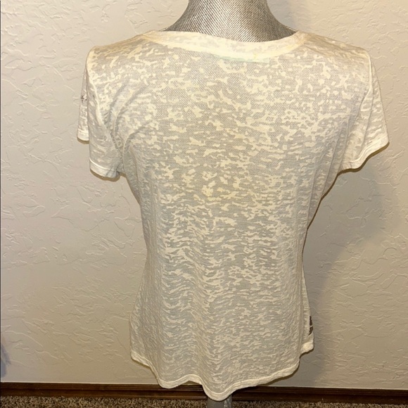 Maurice’s Bundle of 4 Women's Multicolor Graphic Tops Sz. Large. Sheer Burnout - Picture 14 of 16